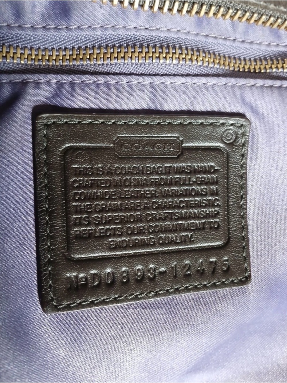 Coach Set Vintage Lindsey Hampton satchel and clutch in brown mahogany ! - Picture 9 of 11